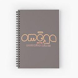 1998 RARE Marilyn Manson Omega Mechanical Animals Rock Spiral Notebook