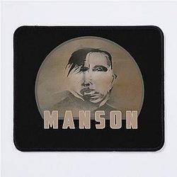 Cool Marilyn Manson Fine Art Portrait Dark Gothic Marilyn Manson Mouse Pad