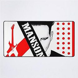 90s Music Marilyn Manson Desk Mat