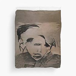 Marilyn Manson Fine Art Portrait Dark Gothic Duvet Cover