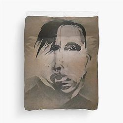 Marilyn Manson Fine Art Portrait - Dark Gothic Duvet Cover