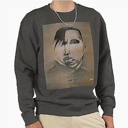 Marilyn Manson Fine Art Portrait Dark Gothic Sweatshirt