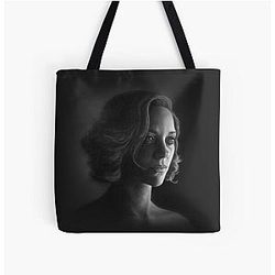 Marion Cotillard Portrait - Two Days, One Night Inception Rust and Bone La Vie En Rose All Over Print Tote Bag