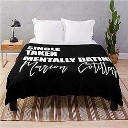 Mentally Dating Marion Cotillard Throw Blanket