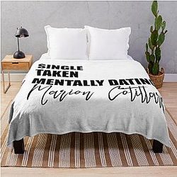 Mentally dating Marion Cotillard throw blanket
