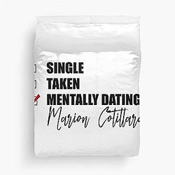 Mentally Dating Marion Cotillard Duvet Cover