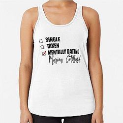Mentally Dating Marion Cotillard Racer Back Tank Top