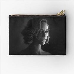 Marion Cotillard Portrait - Two Days, One Night Inception Rust and Bone La Vie En Rose Zipper Pouch