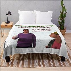Peep Show Mark Corrigan Merry Christmas Throw Blanket