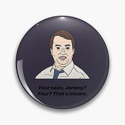 Secret Peep Show Mark Corrigan's Gifts for Movie Fan Pin
