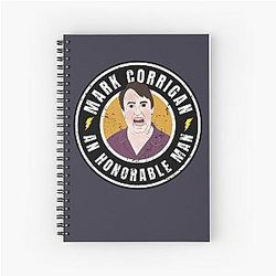 Music Retro Peep Show Mark Corrigan Funny Gift Spiral Notebook