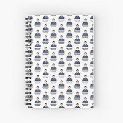 Mark Corrigan spiral notebook
