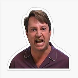 Mark Corrigan Christmas Sticker