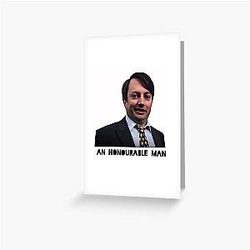 Peep Show: Mark Corrigan an Honourable Man Greeting Card Honourable