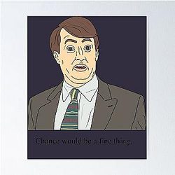 Vintage Photography Peep Show Mark Corrigan Gift Music Poster
