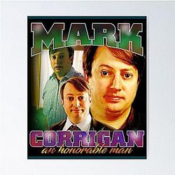 Mark Corrigan 90s Rap Poster
