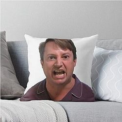 Mark Corrigan Christmas Throw Pillow