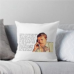 And then I go spill it all by saying something stupid like I like you - Mark Corrigan Throw Pillow.