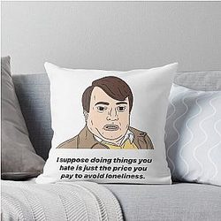 MARK CORRIGAN LONELINESS throw pillow