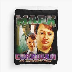 Mark Corrigan Duvet Cover for Men and Women