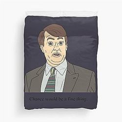 Vintage Photo Peep Show Mark Corrigan Gifts Music Fan Duvet Cover