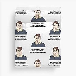MARK CORRIGAN Social Duvet Cover