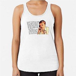 And then I go to spoil it all by saying something stupid like I like you Mark Corrigan Racerback Tank Top