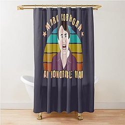 Music Vintage Mark Corrigan Funny Graphic Shower Curtain