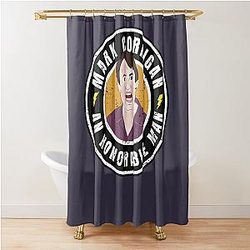 Music Retro Shower Curtain Funny Graphic Gift