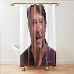 Mark Corrigan Christmas Shower Curtain