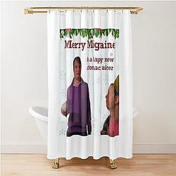 Peep Show Mark Corrigan Merry Christmas Shower Curtain