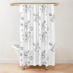 Markiplier Space Kitty Cat Shower Curtain
