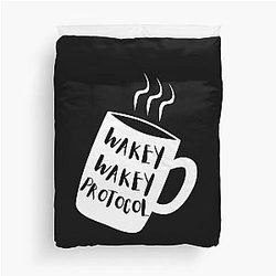 Wakey wakey protocol Markiplier Space Duvet Cover