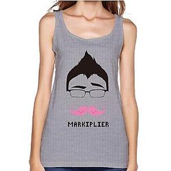 Women's Markiplier Logo Tank Top Gray