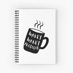 Wakey Markus' space Spiral Notebook