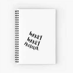 Wakey Wakey protocol, Markiplier space Spiral Notebook