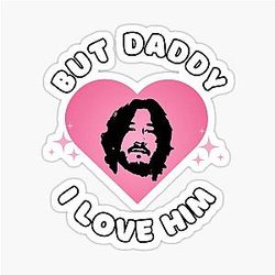 But Daddy I Love Him Pink Markiplier Inspired Home Decor Merch Fandom Sticker