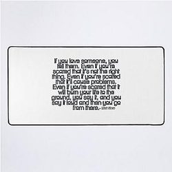 Mark Sloan If you love someone Desk Mat