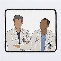 Mark Sloan and Jackson Avery the Plastics Mouse Pad