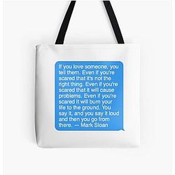 Mark Sloan Quote Tote Bag