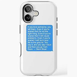 Mark Sloan quote iPhone Case