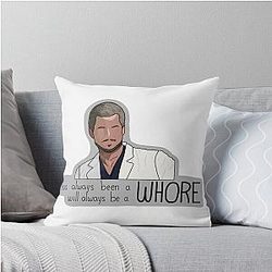 Mark Sloan Is A Whore Throw Pillow