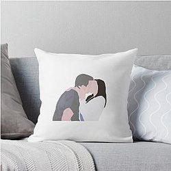 Mark Sloan and Lexie Grey Throw Pillow