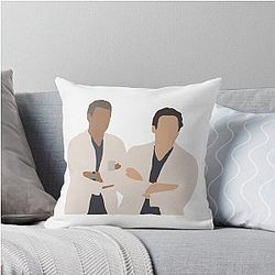 Derek Shepherd and Mark Sloan Throw Pillow