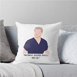 Mark Sloan Quote Throw Pillow
