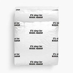 I'll Simp for Mark Sloan Duvet Cover