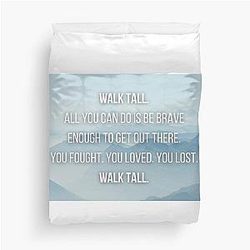 Walk Tall by Mark Sloan Duvet Cover