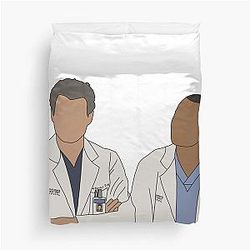 Mark Sloan and Jackson Avery the Plastics Posse Duvet Cover