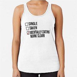Mentally Dating Mark Sloan Racerback Tank Top