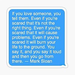Mark Sloan Quote Sticker